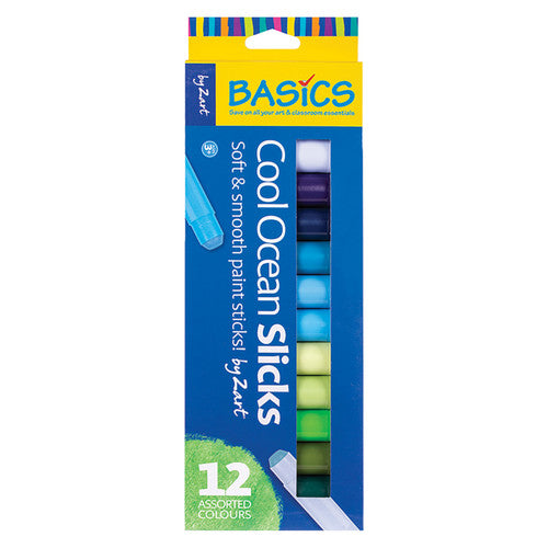 Creative School Supply Slicks Cool Ocean by Zart Pack of 12