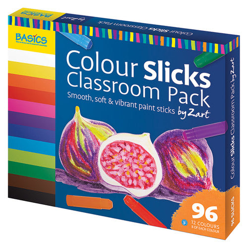 Creative School Supply Zart Slicks Colour Classroom Pack of 96
