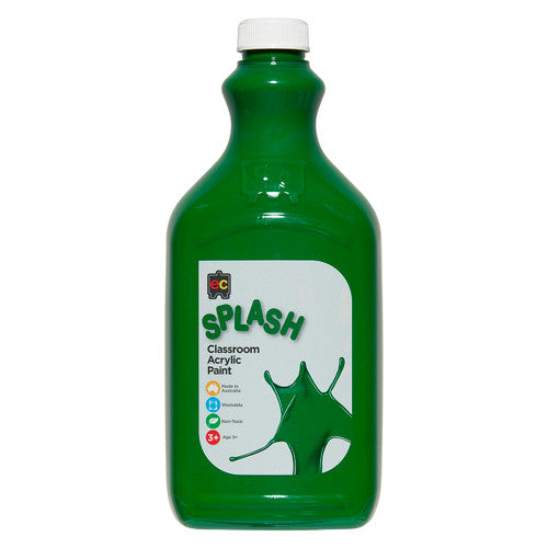 Educational Colours Splash Classroom Acrylic Paint 2L Martian (Green)
