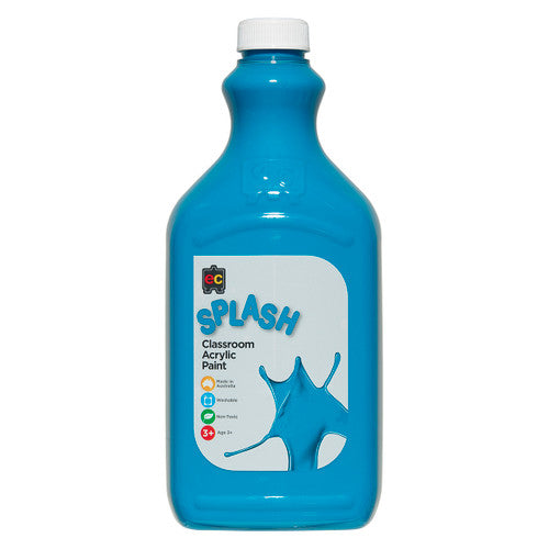 Educational Colours Splash Classroom Acrylic Paint 2L Peppermint (Turquoise)