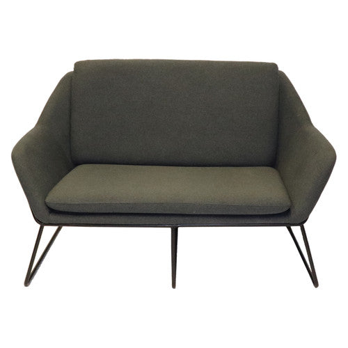 Rapidline Cardinal 2 Seater Lounge Chair Charcoal Ash