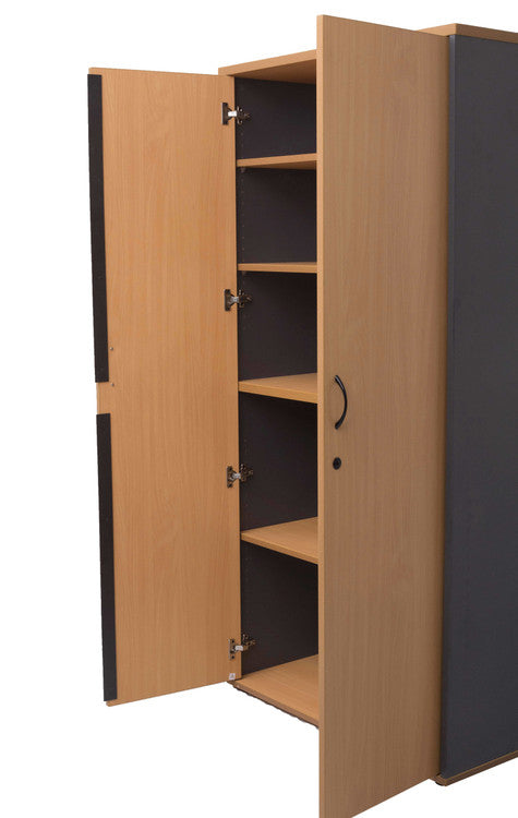 Rapidline Rapid Worker Lockable Full Door Cupboard Beech / Ironstone