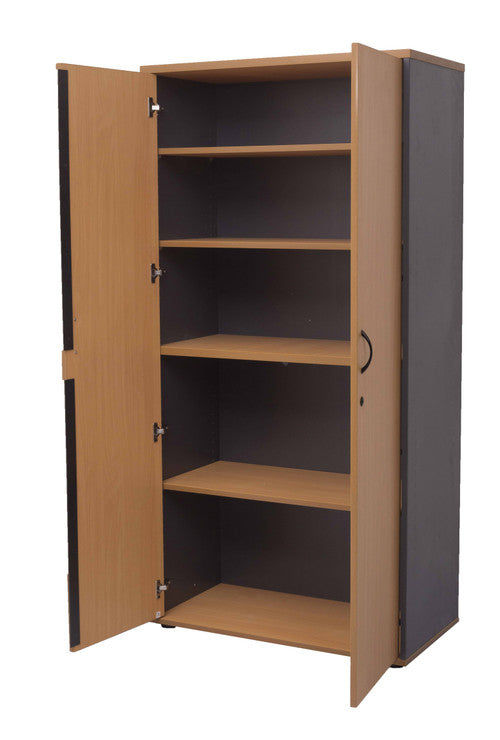 Rapidline Rapid Worker Lockable Full Door Cupboard Beech / Ironstone