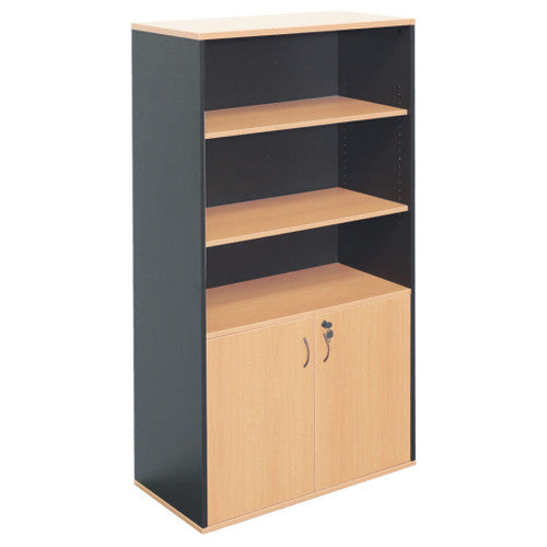 Rapidline Rapid Worker Lockable Half Door Wall Unit Beech / Ironstone