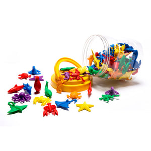 Learning Can Be Fun Counters Sea Life Jar of 84