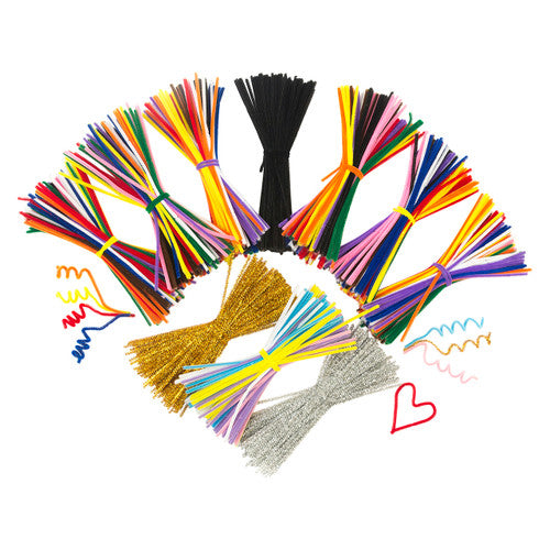 Educational Colours Chenille Stems Pack of 1000