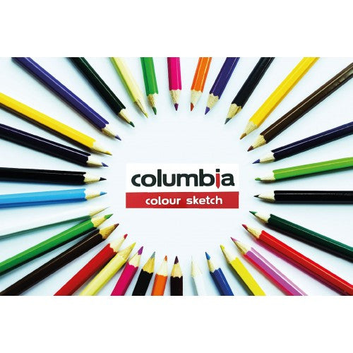 Columbia Colour Sketch Minis Colour Pencils Half Length Round Pack 12