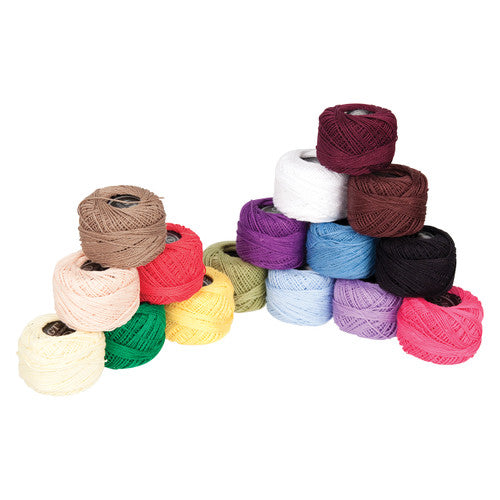 Creative School Supply Mini Perle Cotton Thin #8 Assorted Box of 42