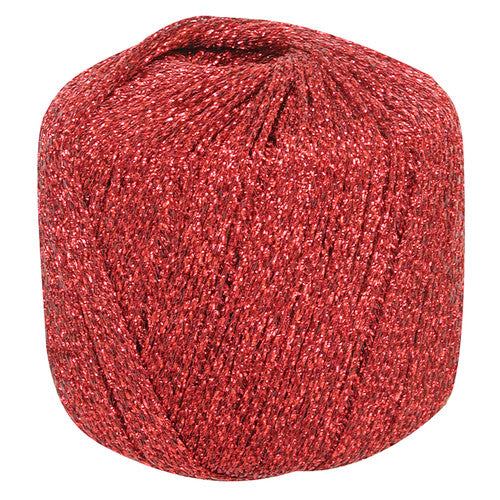 Creative School Supply Metallic Yarn Red 20g