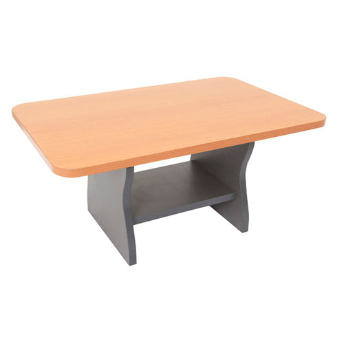 Rapidline Rapid Worker Slab End Coffee Table 900 x 600mm Beech / Ironstone