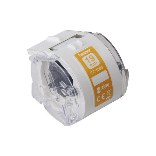 Brother CZ1003 Label Roll Tape Cassette 19mm x 5m White
