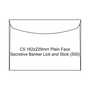 Candida C5 plain face secretive banker envelopes 162x229mm box of 500