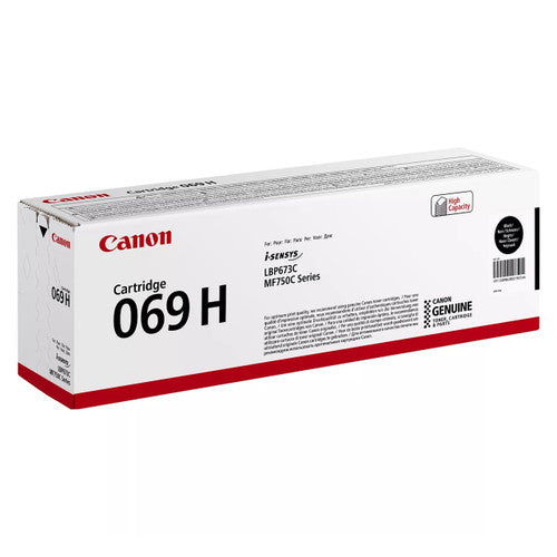 Genuine Canon CART069HB black toner cartridge yielding up to 7,600 pages