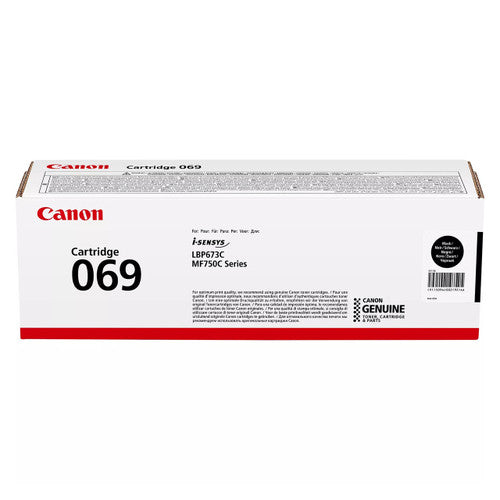 Canon 069 Black Toner Cartridge front view
