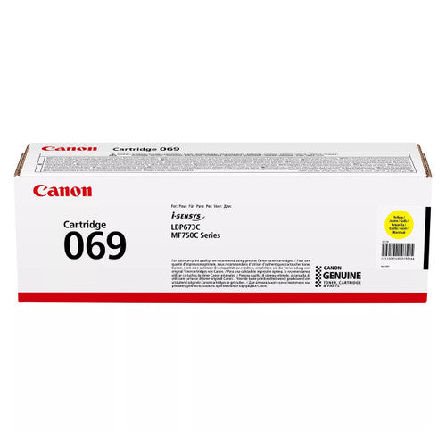 Canon 069 Yellow toner cartridge front view