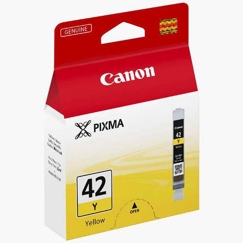 Canon CLI-42Y genuine yellow ink cartridge for Pixma PRO-100, 13ml ChromaLife100+ dye-based ink