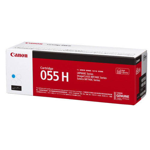 Canon CART055HC high yield cyan toner cartridge for Canon imageCLASS laser printers, 5900 page yield