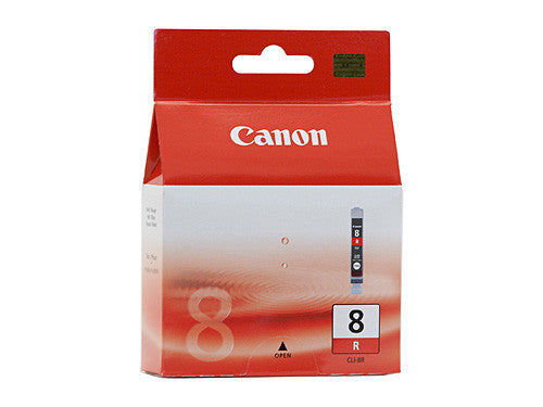 Canon CLI-8R red ink cartridge for PIXMA PRO-9000 and PRO-9000 Mark II, 13ml ChromaLife100 dye-based ink