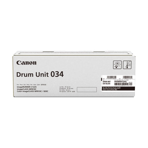 Canon CART034BKD genuine black drum unit for Canon laser printers and multifunction centres
