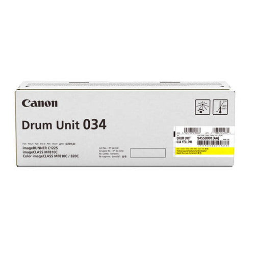 Canon CART034YD genuine yellow drum unit for Canon MF810CDN laser printer