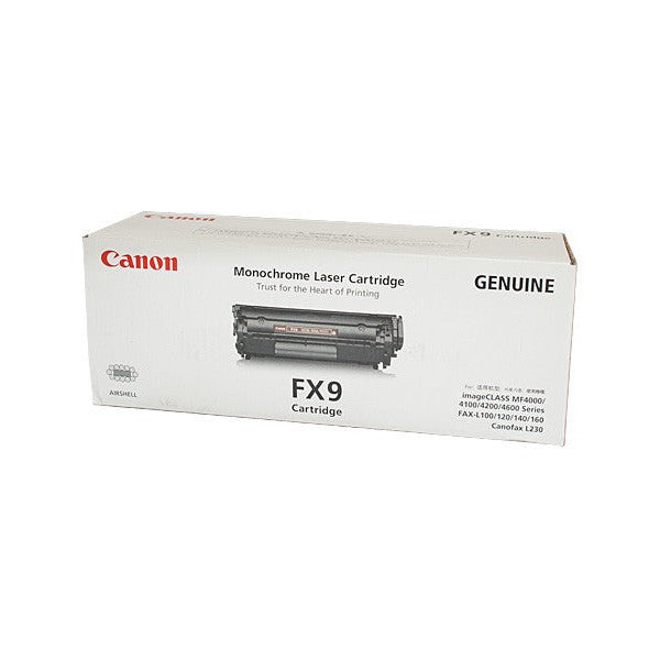 Canon FX-9 genuine original black toner cartridge for Canon FAX-L and imageCLASS MF-series laser printers