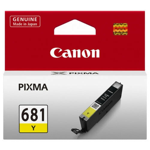 Canon CLI-681Y genuine yellow ink cartridge, 250-page yield, for compatible Canon printers