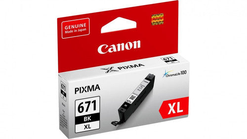 Canon CLI-671XLBK genuine high yield black ink cartridge for Canon inkjet printers