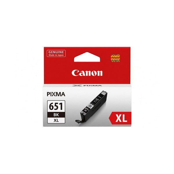 Canon CLI651XLBK high yield black inkjet cartridge for Canon Pixma printers, 5530 page yield