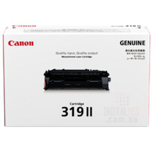 Canon CART319II black toner cartridge with 6400 page yield for monochrome laser printing