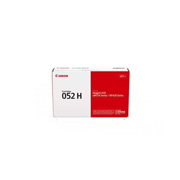 Canon CART-052H High Yield Black Toner Cartridge front view showing product label and Canon branding