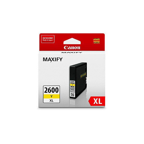 Canon PGI-2600XLY genuine high yield yellow ink cartridge for Canon MAXIFY IB4060 MB2060 MB5060 printers
