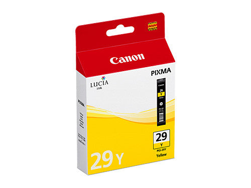 Canon PGI-29Y genuine yellow pigment ink cartridge for PIXMA PRO-1, 36ml, 400-page yield