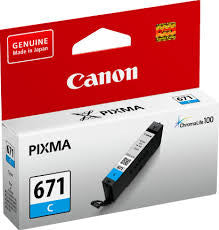 Canon CLI-671C genuine cyan ink cartridge for Canon PIXMA MG5760BK printer