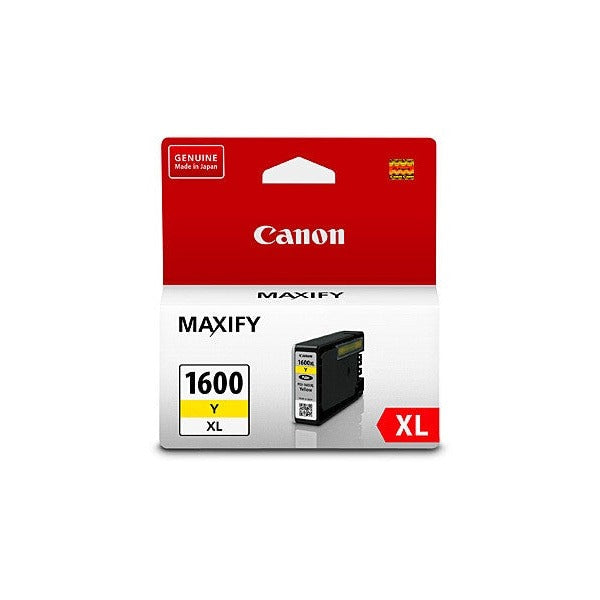 Canon PGI-1600XLY genuine high yield yellow ink cartridge for MAXIFY series printers