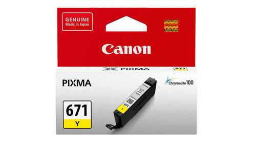 Canon CLI-671Y yellow ink cartridge for Canon PIXMA inkjet printers