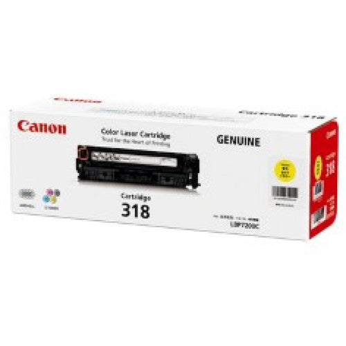 Canon CART318Y genuine yellow laser toner cartridge for LBP7200CDN and LBP7680CX printers