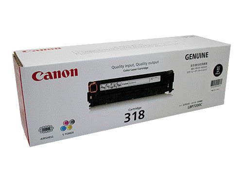 Canon CART318BK genuine black toner cartridge front view