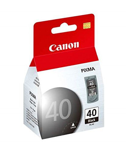 Canon PG-40 genuine pigment black ink cartridge for Canon Pixma and FAX-JX series printers, 195-page yield