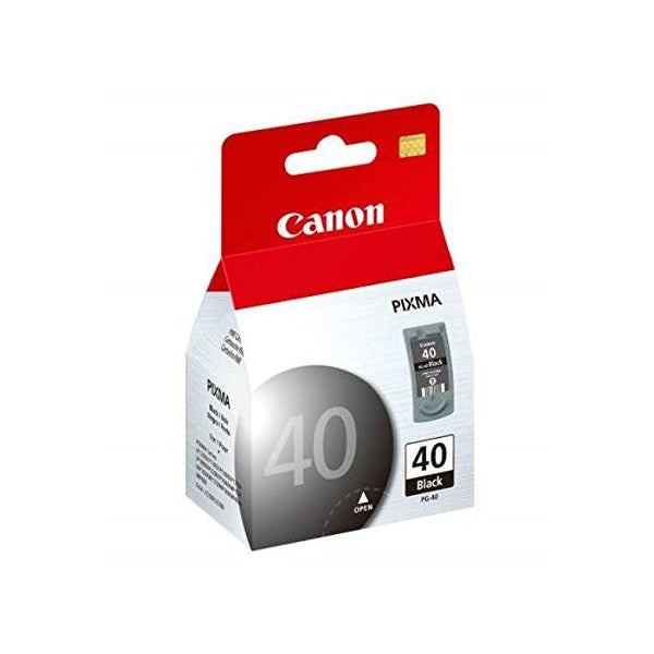 Canon PG-40 genuine pigment black ink cartridge for Canon Pixma and FAX-JX series printers, 195-page yield