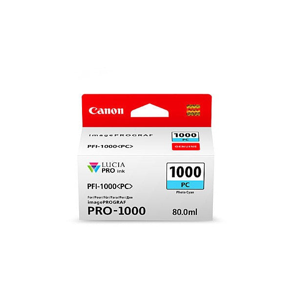Canon PFI-1000PC Photo High Yield Ink Cartridge Cyan - image 1