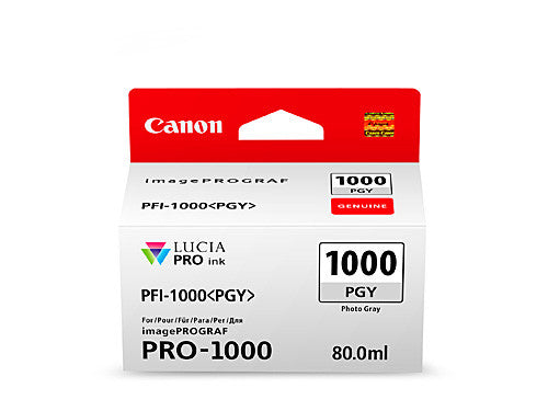 Canon PFI-1000PGY photo grey high-yield ink cartridge for Canon imagePROGRAF PRO-1000 wide-format printer