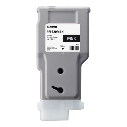 Canon PFI-320MBK 300ml matte black pigment ink cartridge for imagePROGRAF TM-200 and TM-300 large-format printers