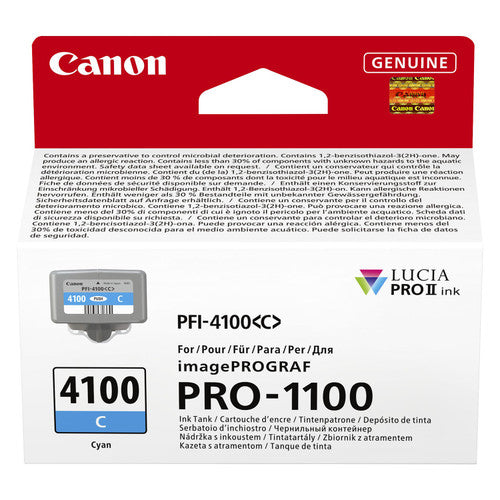 Canon LUCIA PRO II cyan ink cartridge 80ml packaging
