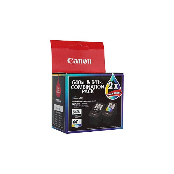 Canon PG640XL black and CL641XL colour high-yield ink cartridge combo pack for Canon PIXMA printers