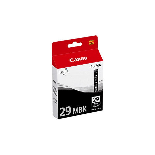 Canon PGI-29MBK genuine matte black LUCIA pigment ink cartridge for Canon PIXMA PRO-1, 36ml, 505-page yield