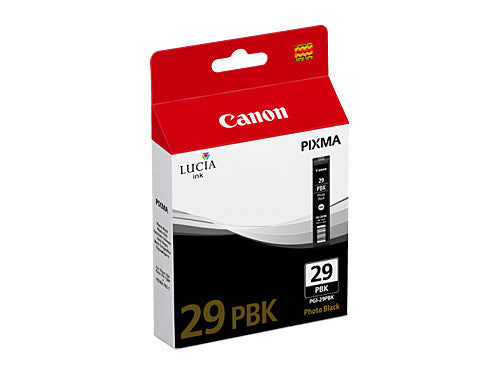 Canon PGI-29PBK genuine photo black ink cartridge for Canon PIXMA PRO-1, 36ml LUCIA pigment ink