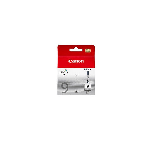 Canon PGI-9GY genuine grey ink cartridge for Pixma PRO-9500 Mark II printers, 930-page yield