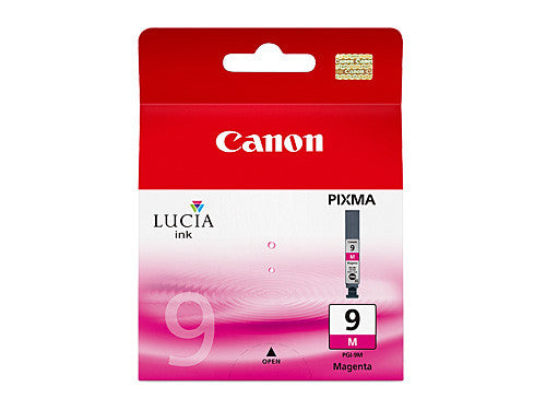 Canon PGI-9M genuine magenta pigment ink cartridge for Canon PIXMA printers, 930-page yield