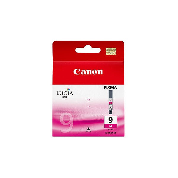 Canon PGI-9M genuine magenta pigment ink cartridge for Canon PIXMA printers, 930-page yield