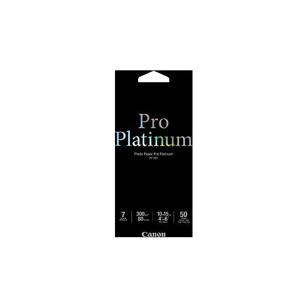 Canon PT1014X6-50 4x6 Pro Platinum High Gloss Photo Paper 50 Pack - image 1